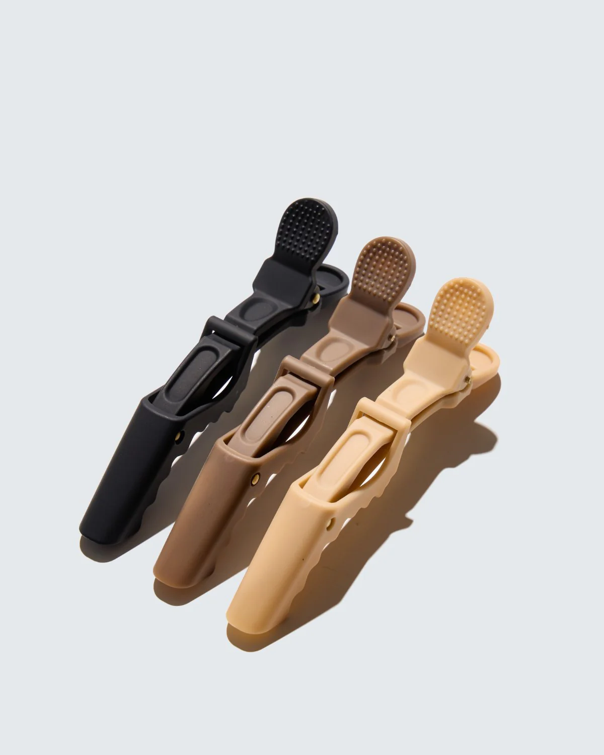 Alligator Hair Clips, 3-pack, Koffie