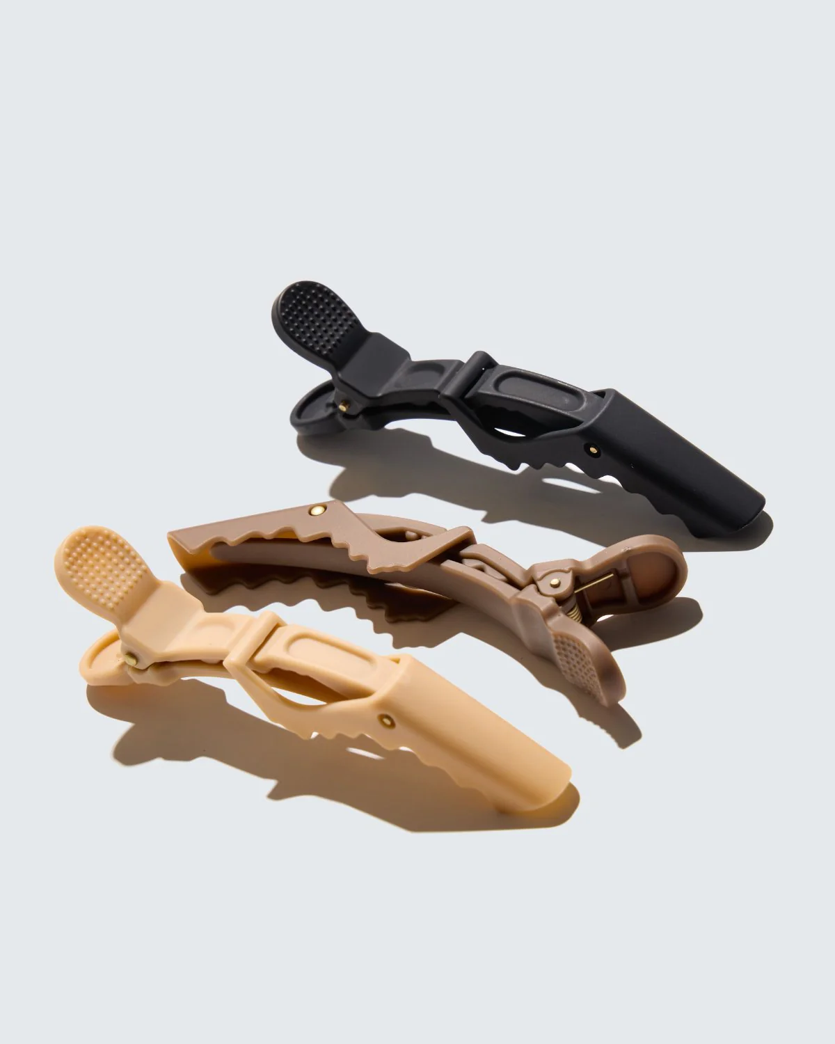 Alligator Hair Clips, 3-pack, Koffie - Image 2