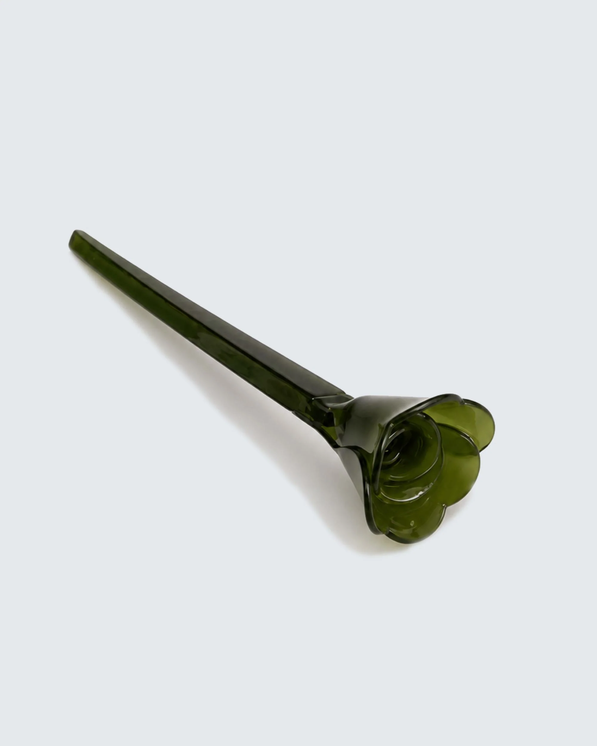 Flower Chopstick Hair Pin, Olive Green