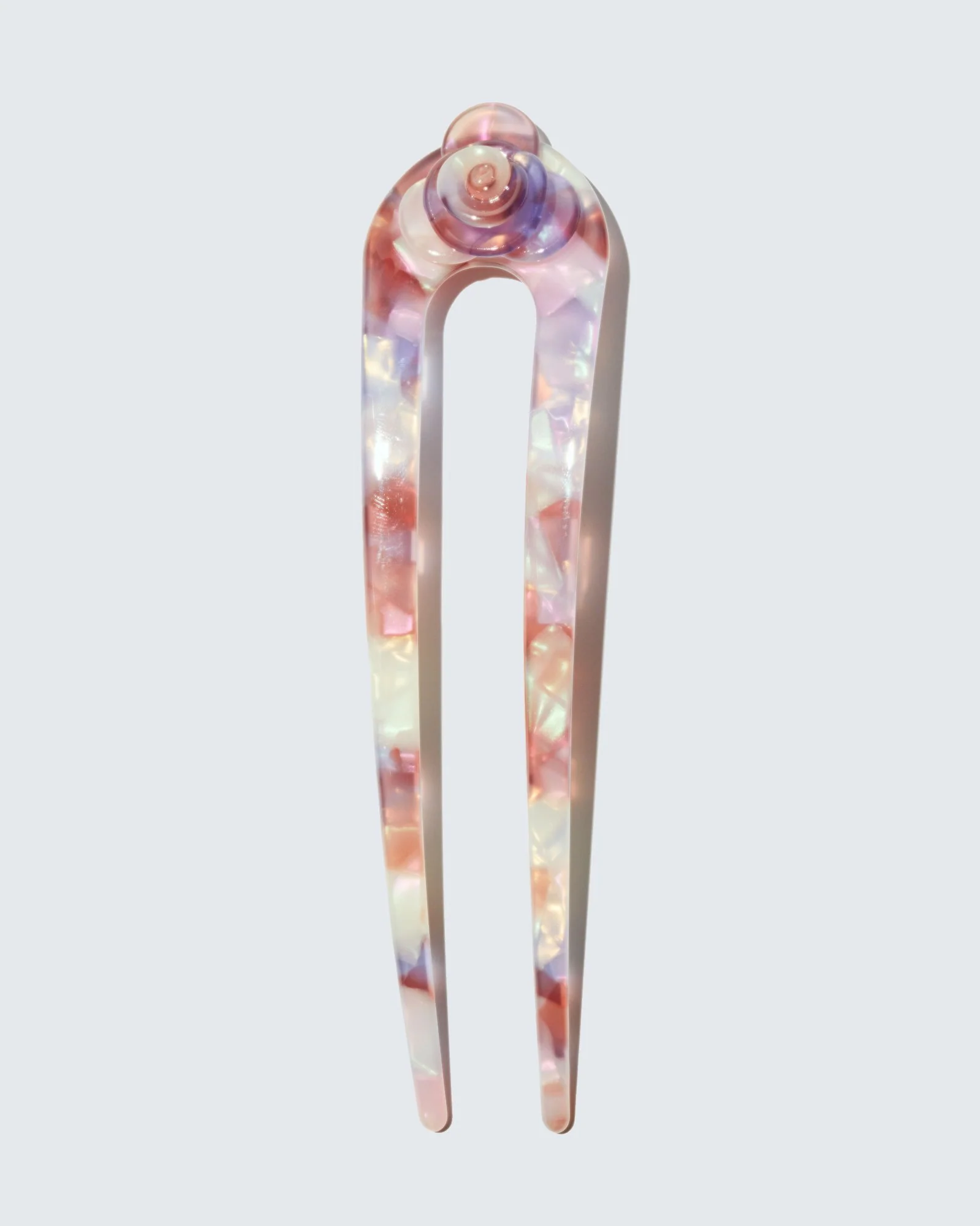 French Twist Hair Pin, Purple Shell