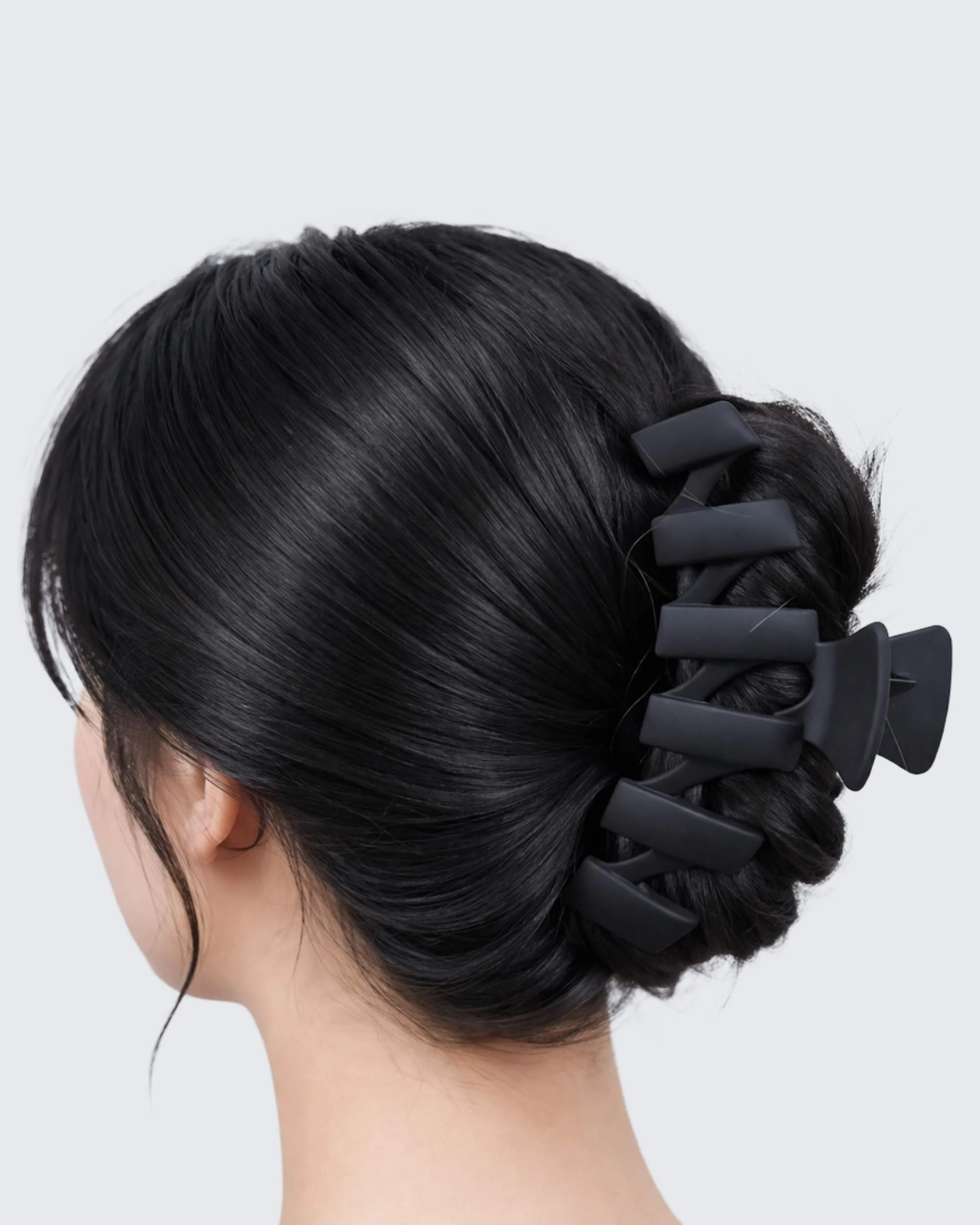 Medium Claw Hair Clips, 3-Pack, Zwart - Image 2