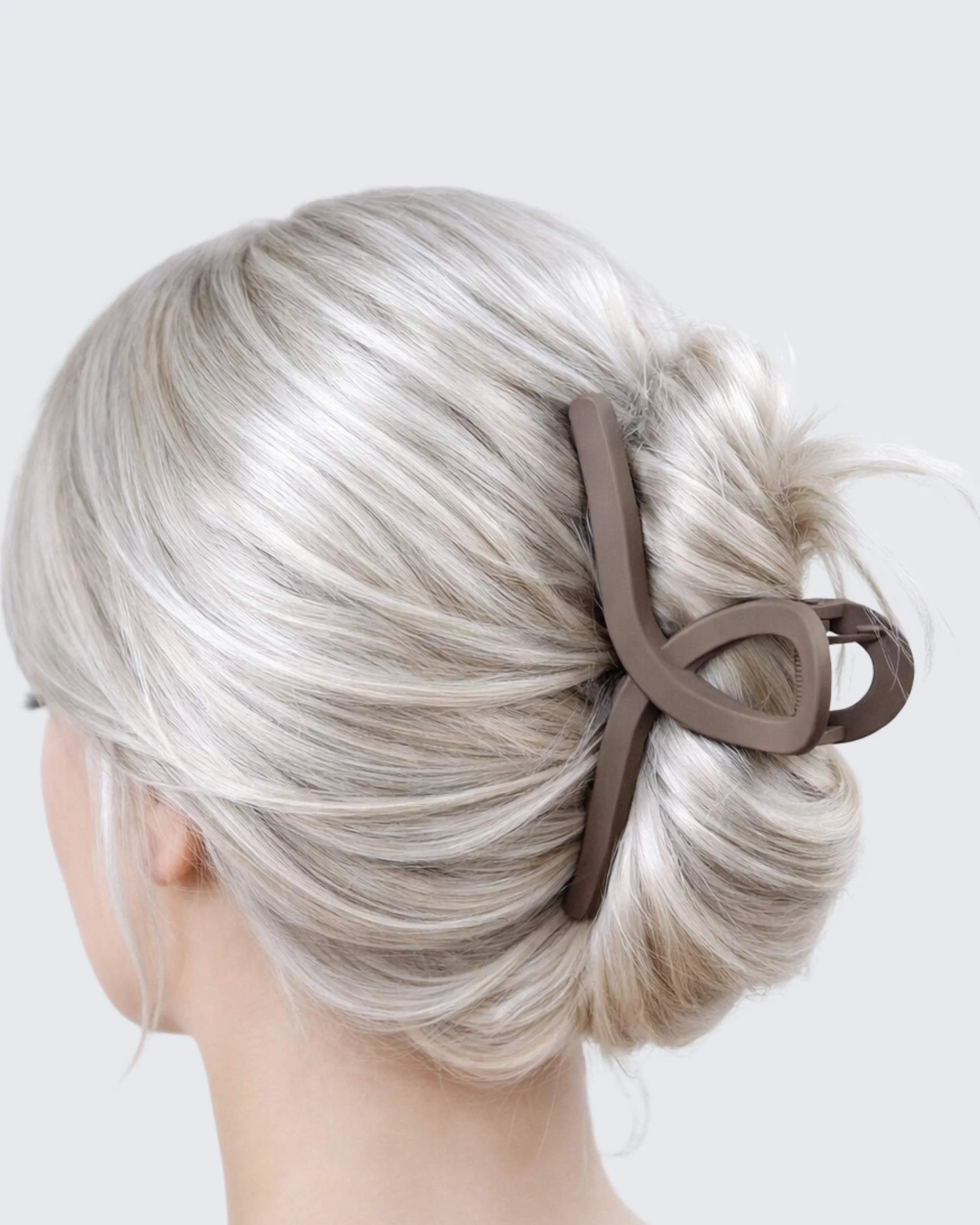 Medium Claw Hair Clips, 3-Pack, Koffie - Image 2