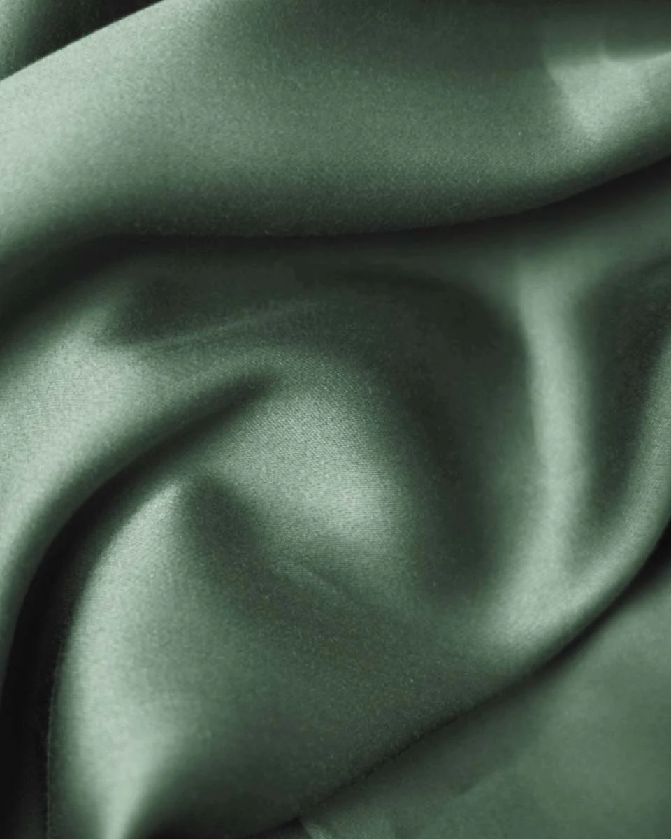 Silky Bamboo Duvet Cover, Olijfgroen - Image 5