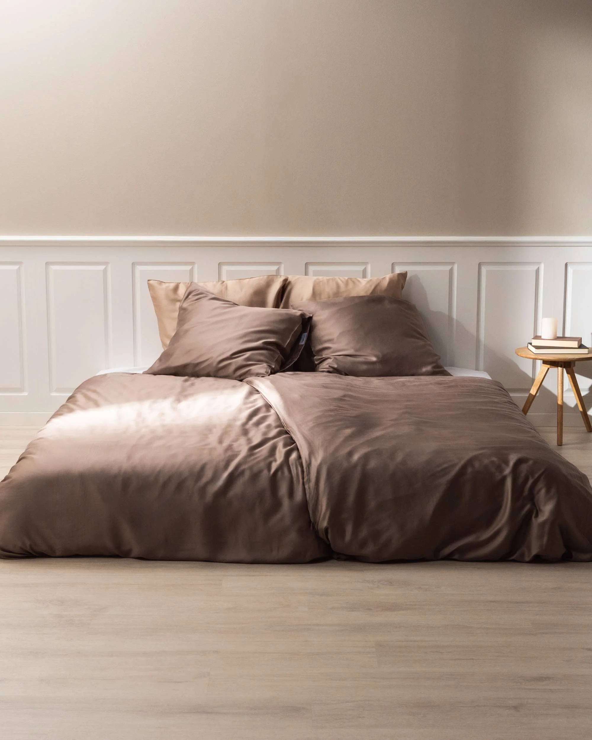 Silky Bamboo Pillowcase, Mokka - Image 2