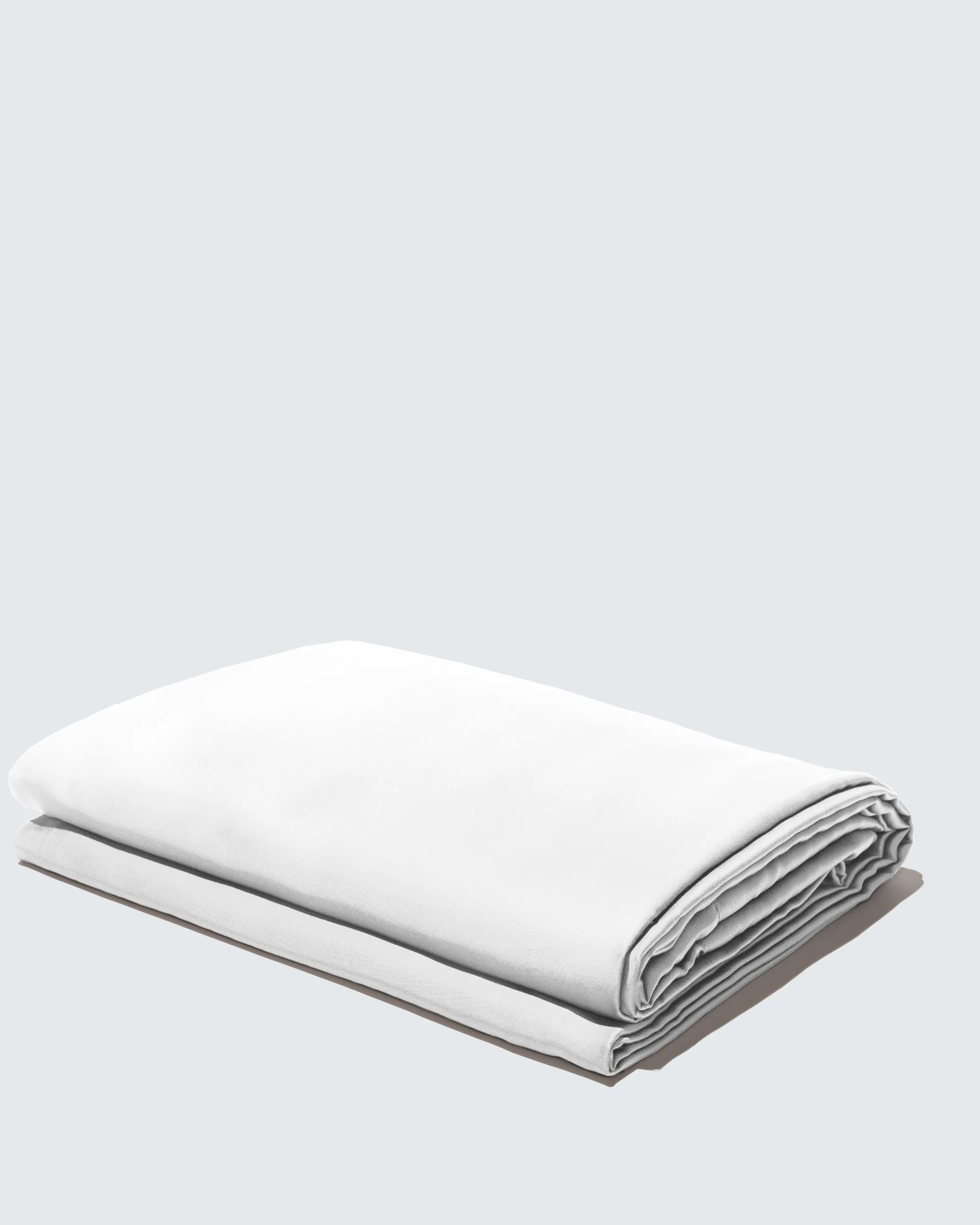 Silky Bamboo Flat Sheet, Parelwit