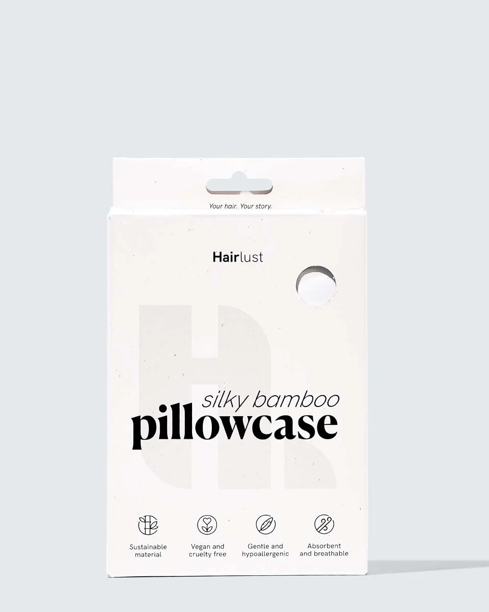 Silky Bamboo Pillowcase, Parelwit - Image 2