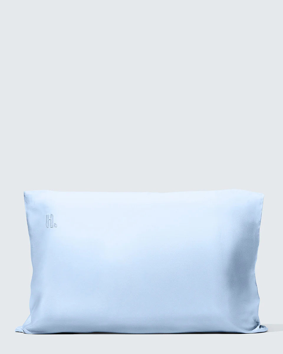 Silky Bamboo Pillowcase, Helder blauw