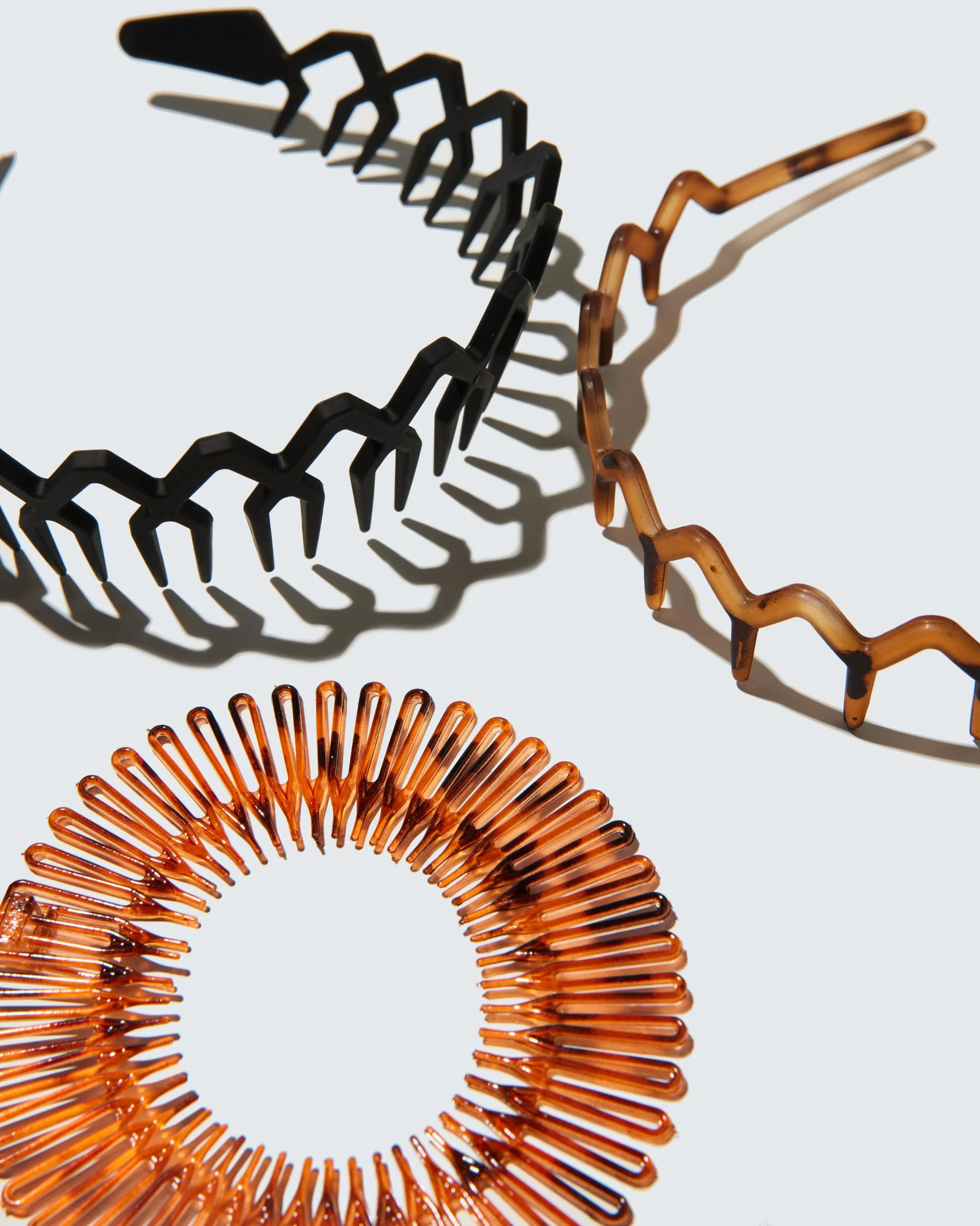 Wide Zig Zag Headband with Teeth, Zwart - Image 4